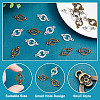 20Pcs 2 Colors Tibetan Style Alloy Connector Charms FIND-AR0002-96-4