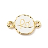 Brass with Enamel Connector Charms KK-G416-56G-01-1
