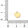 Valentine's Day 304 Stainless Steel Charms STAS-B140-03G-3