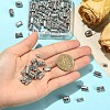 100Pcs 10 Styles Tibetan Style Alloy Beads FIND-YW0012-31-3