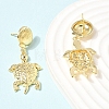 Brass Dangle Earrings EJEW-D352-06G-06-3