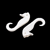 ABS Plastic Imitation Pearl Pendants KY-G035-01B-2