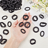 Opaque Spray Painted Acrylic Linking Rings OACR-FH0001-013-3