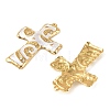 304 Stainless Steel Enamel Rhinestone Big Pendants STAS-L314-09G-03-2