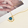 Bohemian Ocean Brass Enamel with Imitaiton Pearl Ring with Starfish and Shell Pendant Necklaces for Women QC9894-1