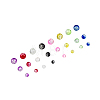 1920Pcs 3 Style Spray Painted Crackle Glass Beads CCG-CJ0001-04-8