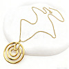 304 Stainless Steel Pendant Box Chain Necklaces for Women WGC10C0-02-1