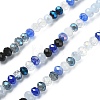 Electroplate Glass Beads Strands EGLA-YW0002-D02-3