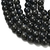 Natural Black Labradorite Beads Strands G-L642-B15-10mm-4