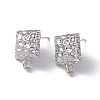Rack Plating Alloy Stud Earring Findings FIND-I030-16P-2