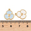 304 Stainless Steel Enamel Pendants STAS-A135-15A-G-3