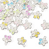 30Pcs 5 Colors Alloy Rhinestone Pendants RB-TA0001-37-3
