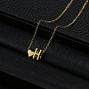 Alloy Letter Heart Pendant Necklaces for Women WGBB55E-04-1