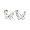 Non-Tarnish Butterfly 304 Stainless Steel Ear Studs EJEW-L290-031P-1