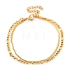 304 Stainless Steel Multi-Strand Chain Bracelets LS-BJEW-G711-03B-G-1