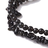 Chip & Round Natural Obsidian Beaded Stretch Bracelets for Women BJEW-JB10189-02-4