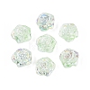 Electroplate Transparent Glass Beads Strands EGLA-N056-02A-09-1