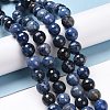 Natural Dumortierite Beads Strands G-E571-06C-4