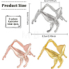 3Pcs 3 Colors Butterfly Crystal Ball Display Stand Alloy Metal Base ODIS-BC0001-11-2