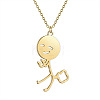 304 Stainless Steel Laser Cut Pendant Necklaces FS-WGA4904-05-1