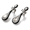 Alloy Enamel & Crystal Rhinestone Clip-on Earrings EJEW-G466-08P-2
