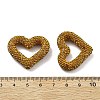 Heart Shape Polymer Clay Rhinestone Beads CLAY-NH0001-09A-04-4