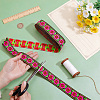 Vintage Jacquard Polyester Ribbon OCOR-WH0101-269-3