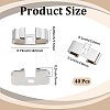 40Pcs Iron Bolo Tie Slides Clasp Accessories FIND-CL0002-29-2