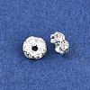 Rack Plating Brass Rhinestone Spacer Beads RSB028NF-01S-2