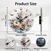MDF Printed Wall Clock HJEW-WH0058-028-2