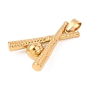 304 Stainless Steel Pendants STAS-D129-15G-2