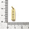 Brass Micro Pave Cubic Zirconia Pendants KK-P295-36G-3