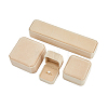DICOSMETIC 4pcs 4 styles Square & Rectangle Velvet Jewelry Gift Boxes Set ODIS-DC0001-02-8