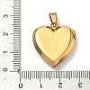 304 Stainless Steel Locket Pendants STAS-H255-02G-03-3