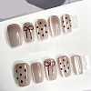 Bowknot Pattern Plastic False Nail Tips PW-WG81539-03-1