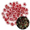 Luminous Handmade Foil Glass Beads LAMP-P020-01A-05-1
