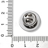 304 Stainless Steel Flat Round Brooch Brooch Base Settings STAS-S172-10A-P-3