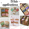 80Pcs Bone Shape Paper Thread Winding Boards SENE-SC0001-08-7