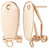 20Pcs Brass Stud Earring Findings KK-BBC0005-35-1