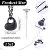 1Pc 304 Stainless Steel Heart Pendant Urn Ashes Necklaces NJEW-CN0001-20EB-2