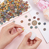 300Pcs 15 Colors Glass Rhinestone Buttons DIY-CP0008-61-3
