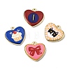 Printed Alloy Pendants ENAM-F160-06G-1