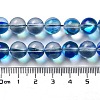 Synthetic Moonstone Beads Strands G-P528-J03-18-4