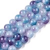 Dyed Natural White Jade Beads Strands X-G-T138-6mm-210-6-4