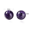 100Pcs 8mm Natural Charoite Round Beads DIY-LS0002-12-3