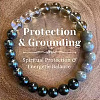 Bohemian Style Natural Mixed Gemstone Round Beaded Stretch Bracelets for Men NU8854-3-1