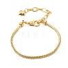 3MM European Brass Chain Bracelet Making BJEW-A164-04G-4
