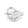 Brass Micro Pave Cubic Zirconia Pendants KK-Q097-05A-P-2