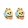 304 Stainless Steel Enamel Pendants SA-CBA0F3B-36G-03-1