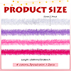 12Pcs 4 Colors Polyester Turkey Feather Strips DIY-MA0007-23-2
